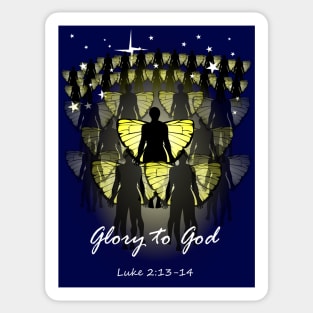 Glory to God Christian Shirts Sticker